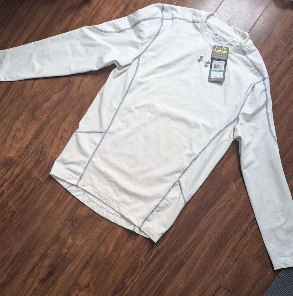 Under Armour Long Sleeve White Compression Shirt